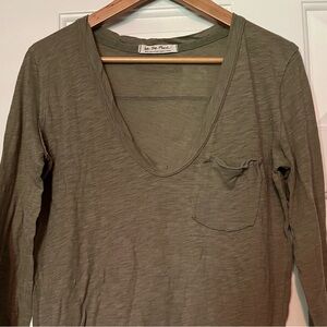 We The Free Tunic Green Tissue Top S